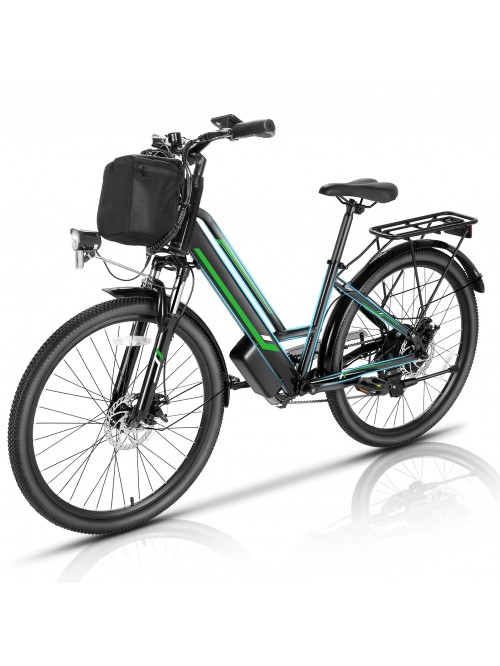Elifine 500W Electric Bike for Adults, 26